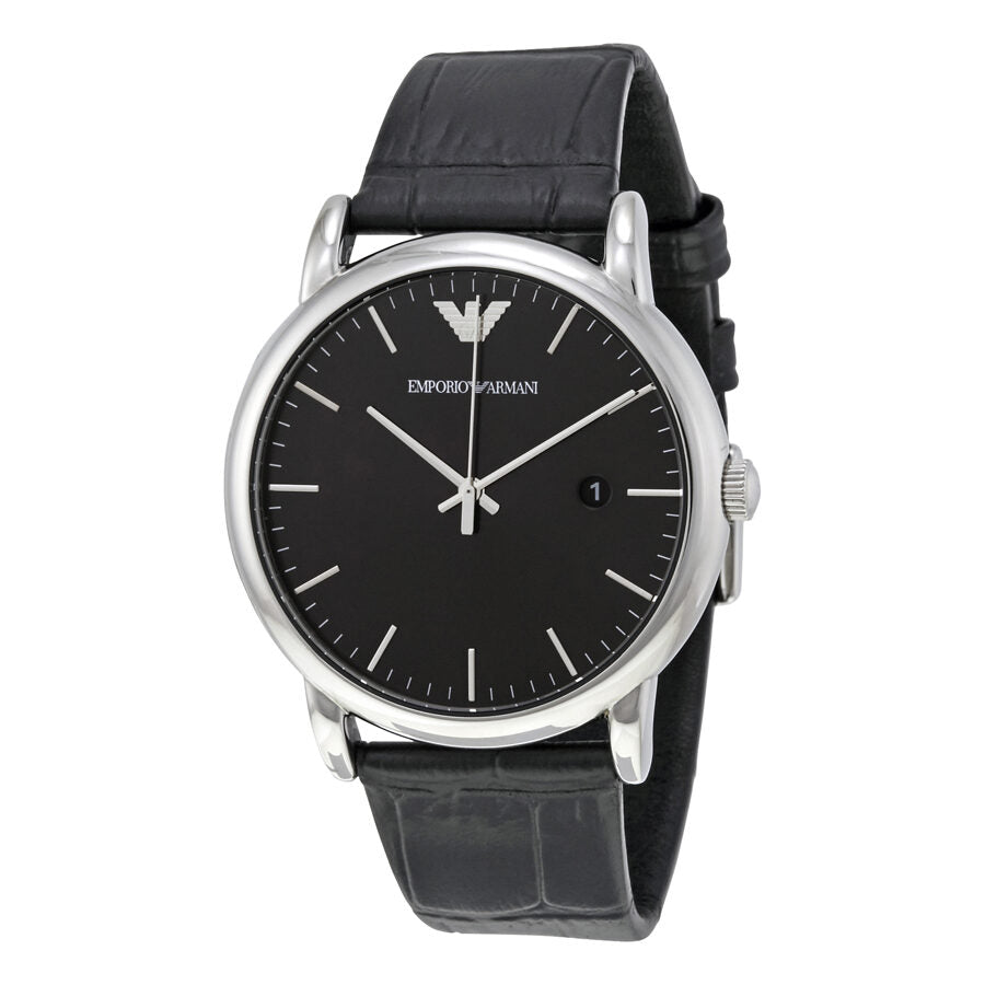 Emporio Armani Luigi Reloj de hombre con esfera negra AR2500