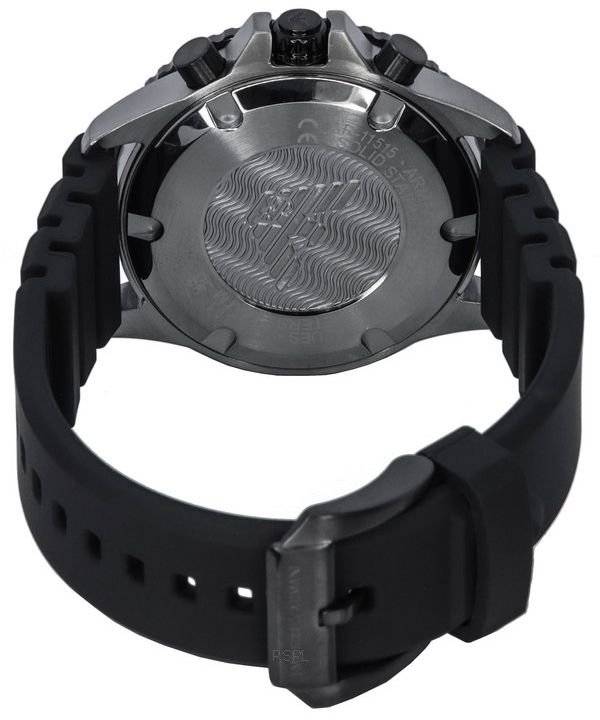 Emporio Armani Mario Chronograph Black Silicone Men's Watch - AR11515