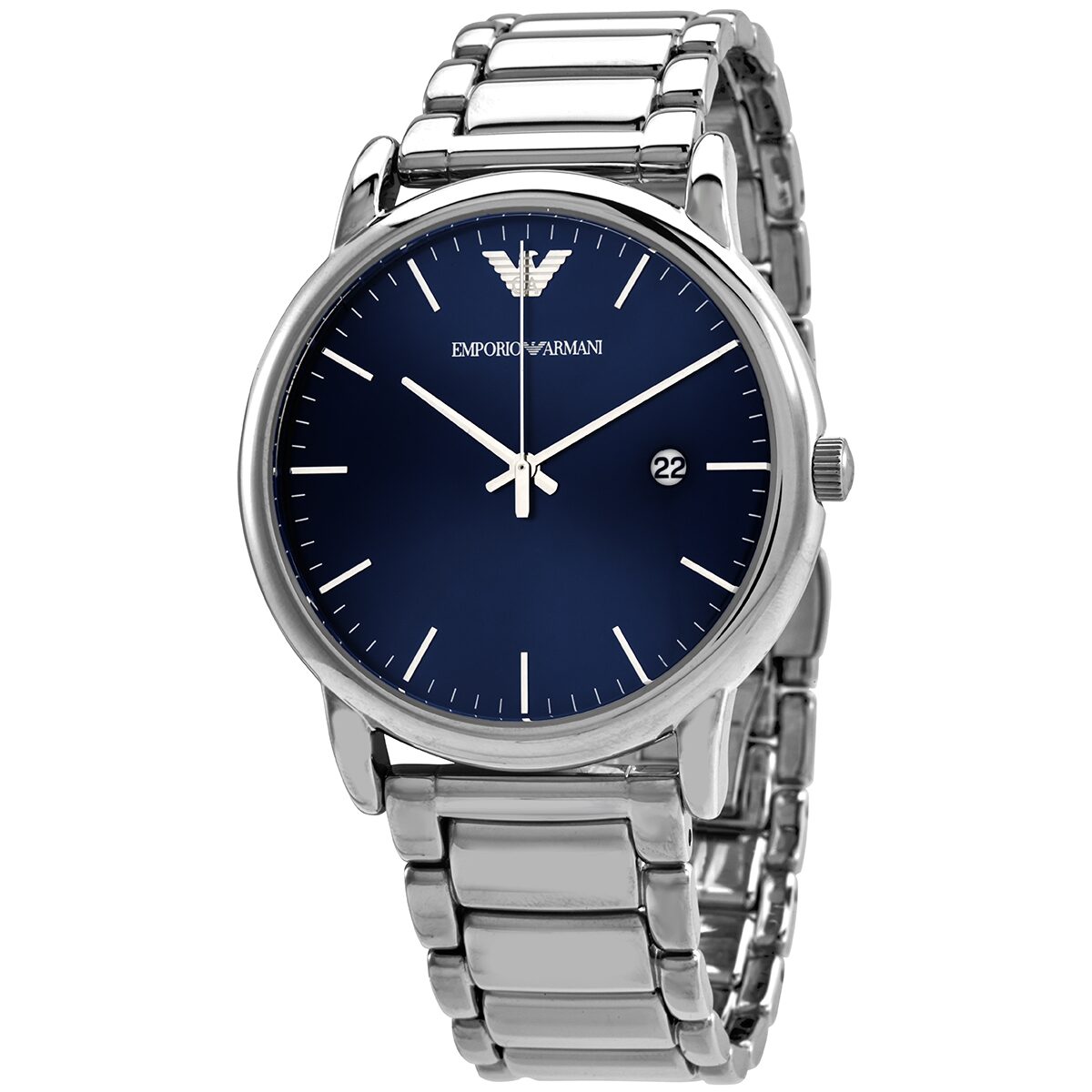 Emporio Armani AR11089 Reloj de cuarzo con esfera azul para hombre