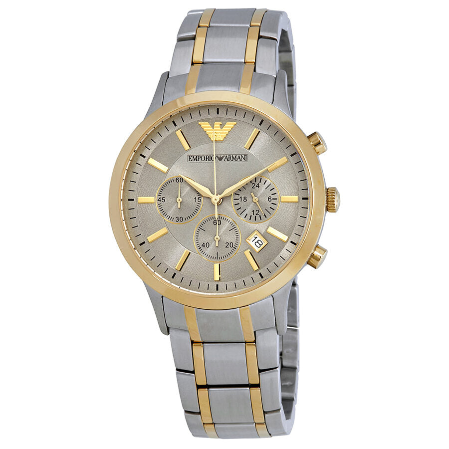 Reloj Emporio Armani Renato Cronógrafo Plata Dial Hombre AR11076