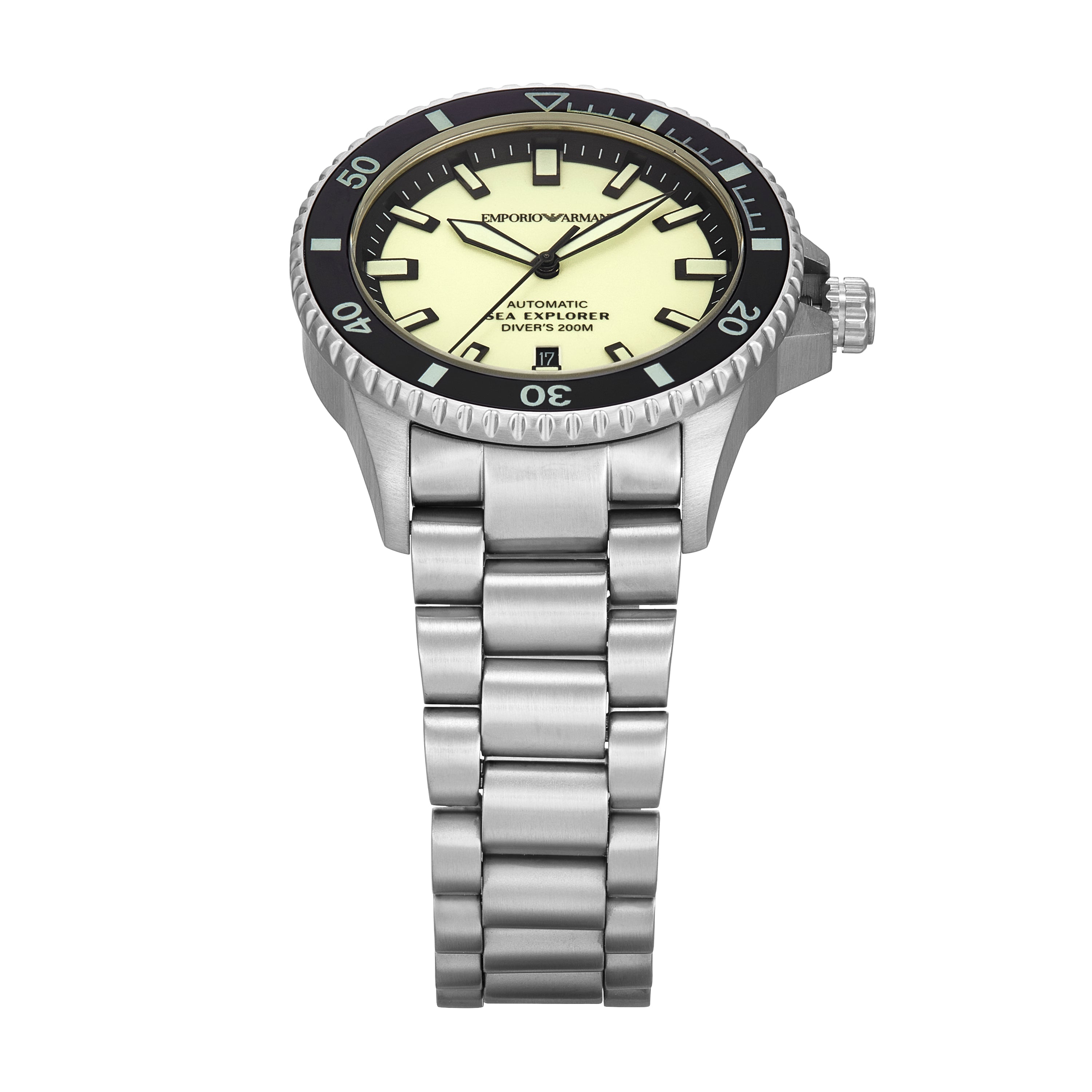 Emporio Armani Sea Explorer Automatic Stainless Steel Watch AR60083