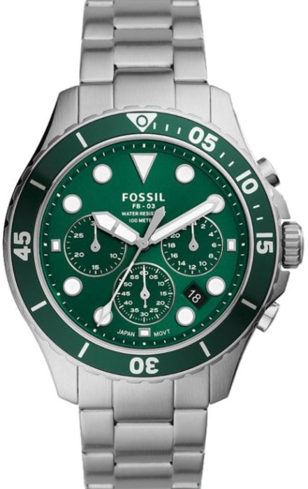 Fossil FB-03 Silver Chronograph Men's Watch FS5726