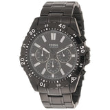 Fossil Garrett Reloj cronógrafo de cuarzo con esfera negra para hombre FS5773