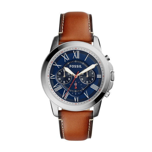 Fossil Grant FS5210 Reloj cronógrafo para hombre con esfera azul marino