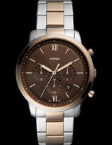 Fossil Neutra Reloj para hombre de acero inoxidable bicolor FS5869