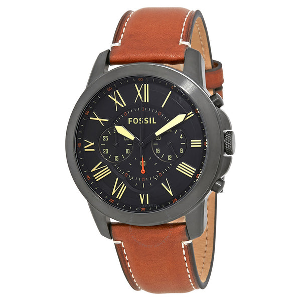 Fossil Grant Cronógrafo Esfera Negra Reloj para Hombre FS5241