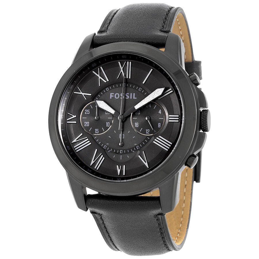 Reloj Fossil Grant Cronógrafo Esfera Negra Hombre FS5132