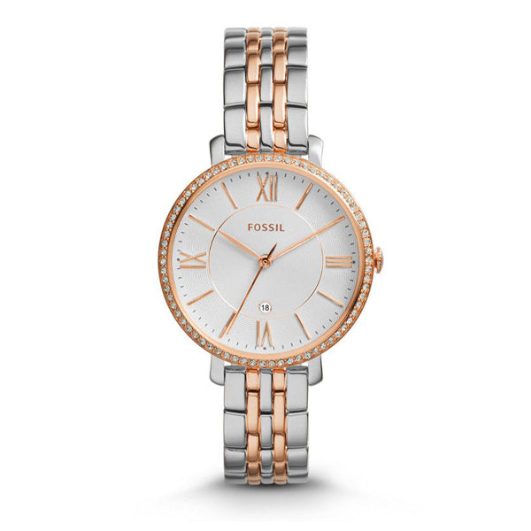 Reloj para mujer Fossil Jaqueline de dos tonos de acero inoxidable ES3634