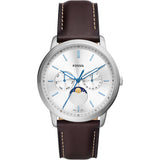 Fossil Neutra Fase lunar Reloj de cuero para hombre FS5905