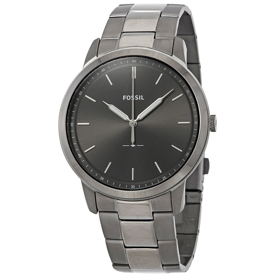 Fossil The Minimalist 3H Grey Dial Two-tone Men's Watch FS5459 - The Watches Men & Co