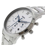 Fossil Neutra Cronógrafo Cuarzo Esfera Blanca Reloj para Hombre FS5433