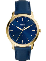 Fossil Minimalist Blue Leather Strap Men's Watch FS5789