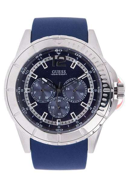 Reloj Guess Hombre Correa Silicona Azul W0485G3
