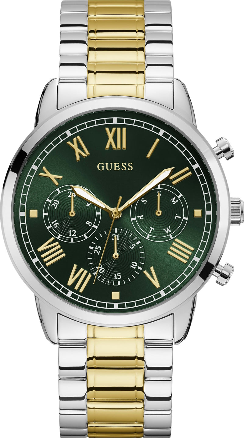 Guess Hendrix Reloj para hombre con esfera verde bicolor GW0066G2