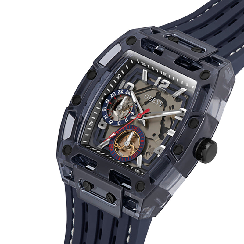 Reloj Hombre Guess Phoenix Silicona Azul Marino GW0499G1