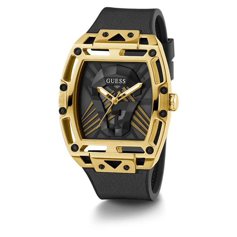 Reloj guess negro online con dorado