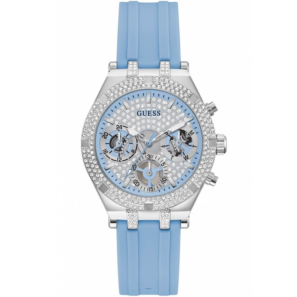 Guess Heiress Reloj Mujer Correa Silicona Azul GW0407L1