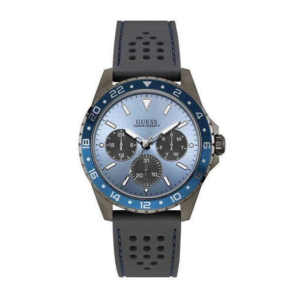 Reloj Guess Odyssey con correa de silicona azul para hombre W1108G6