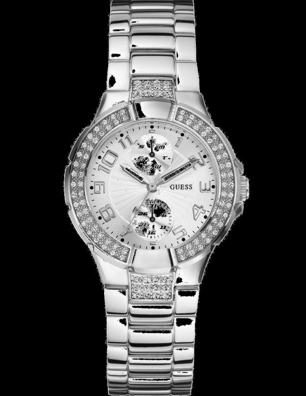 Guess Mini Prism Silver Stainless Steel Women's Watch W12638L1
