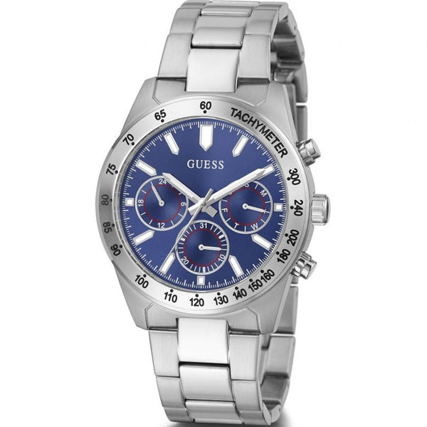 Guess Chronograph Silver Tone Men's Watch GW0329G1 – Watches of