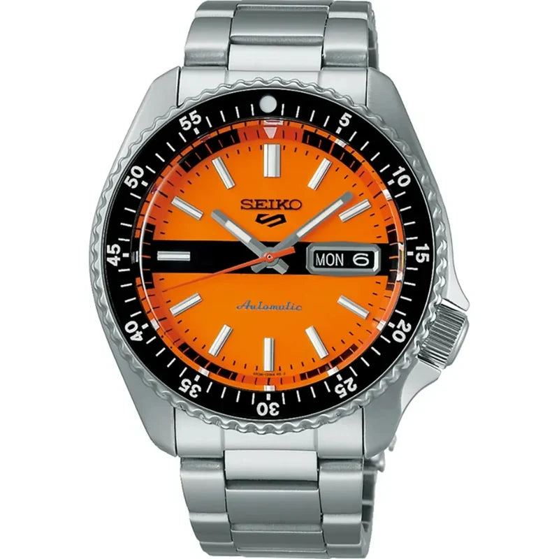 Seiko 5 Sports Automatic Orange Dial Watch SRPK11K1