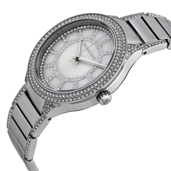Michael Kors Kerry Madre Perla Dial Plata Señoras Reloj MK3311