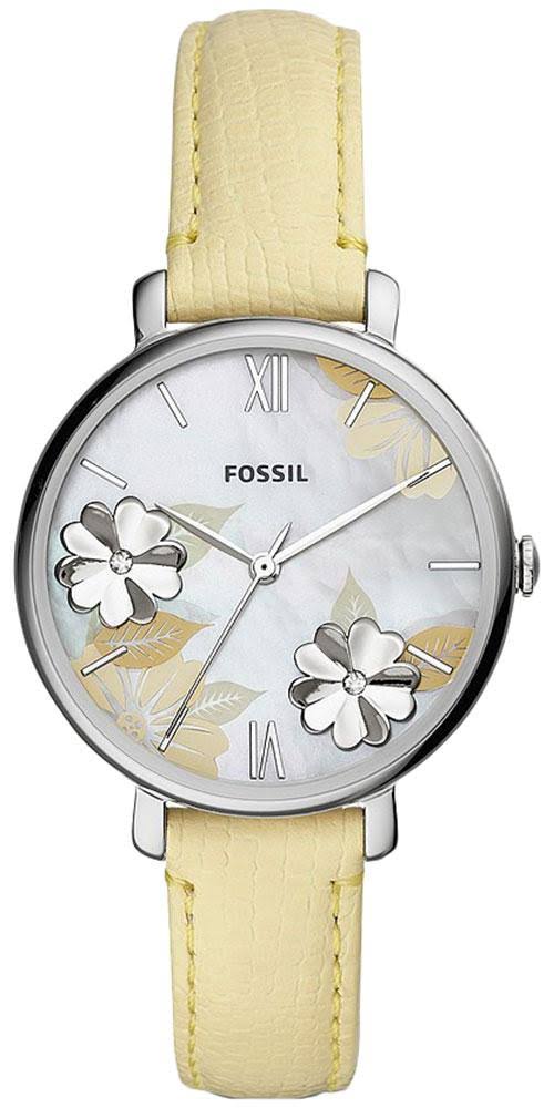 Fossil Jacqueline Three-Hand Lemon Leather Women's Watch ES4812