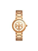 Tory Burch Reva Rose Gold-Tone Stainless Steel Bracelet Watch Women's Watch TBW4028 - Image 1
