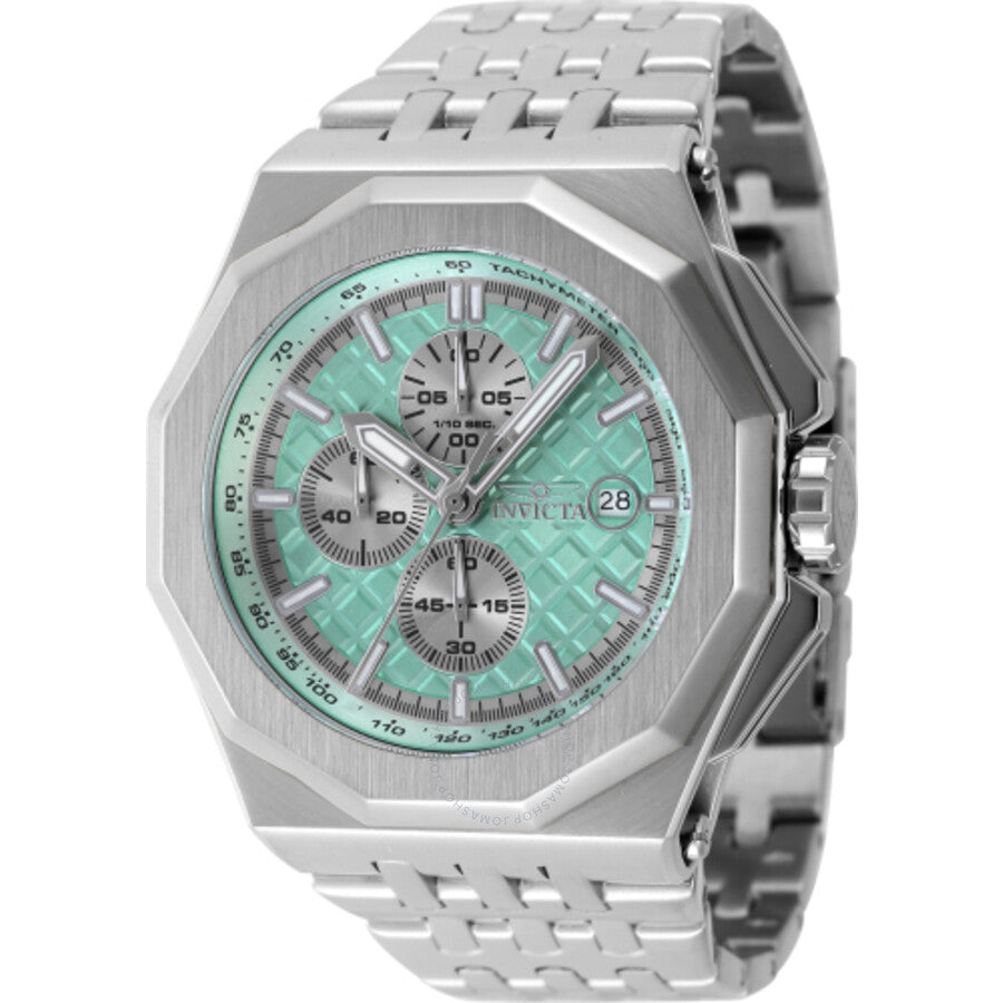 Invicta Akula Chronograph Date Quartz Turquoise  Dial Men's Watch 47389 - The Watches Men & Co