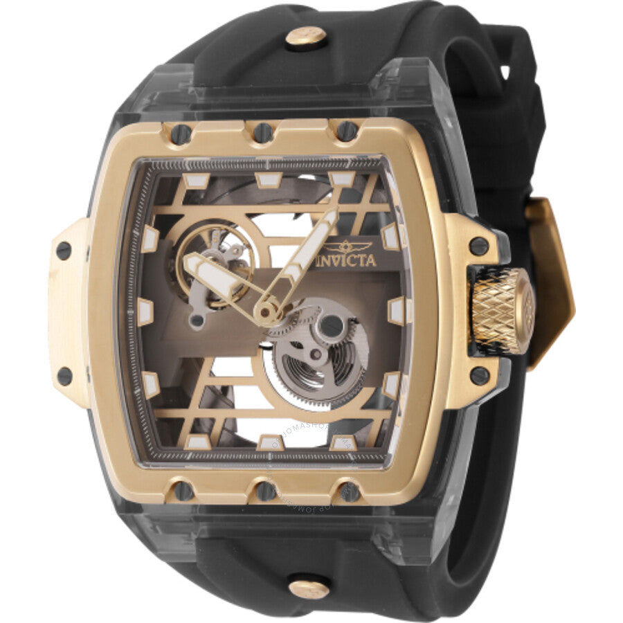 Invicta Anatomic Automatic Skeleton Gunmetal Dial Men's Watch 44269 - The Watches Men & Co