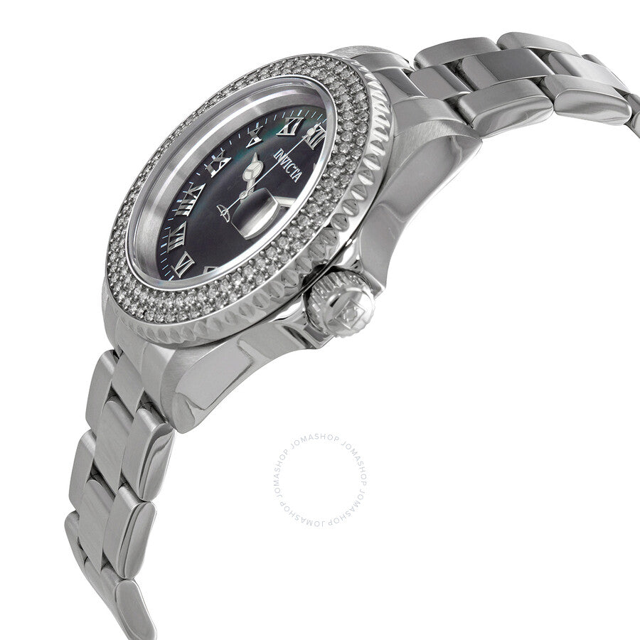 Invicta Angel Black Mother of Pearl Dial Ladies Watch 21711