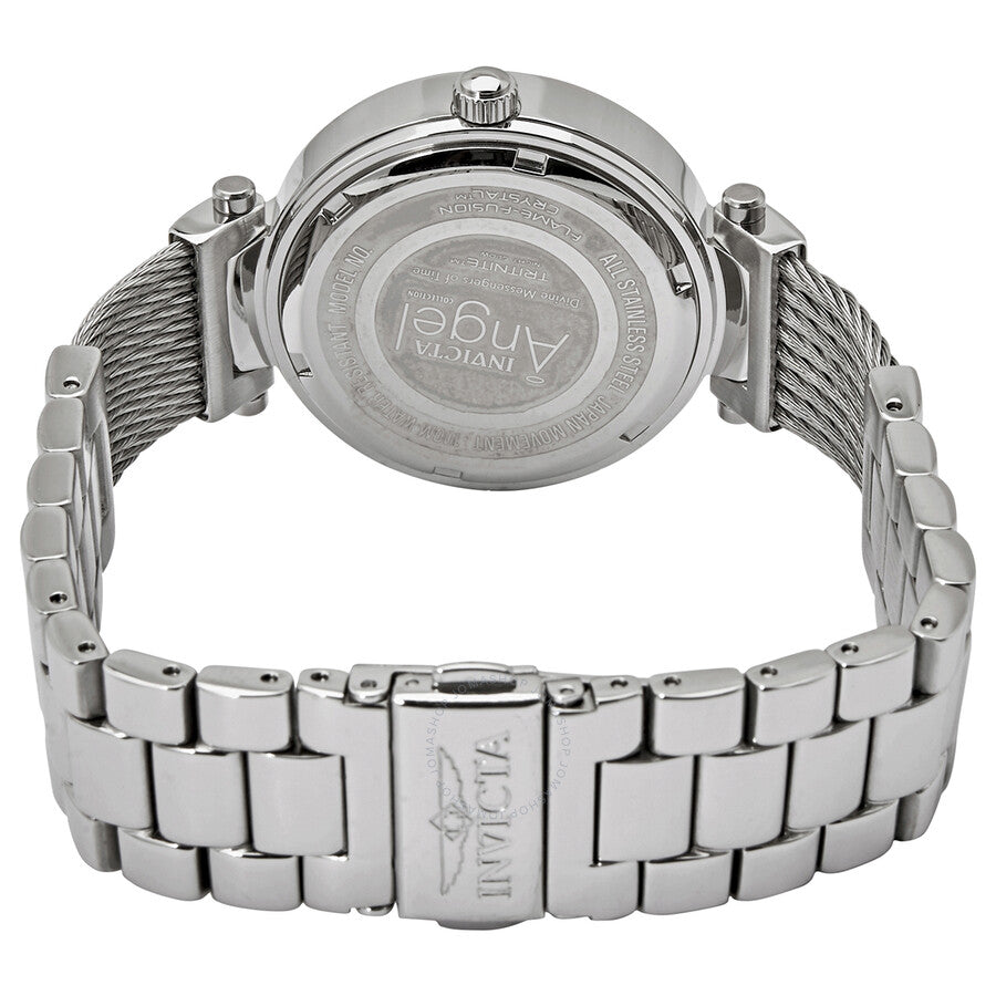 Invicta Angel Quartz Crystal Silver Dial Ladies Watch 28915