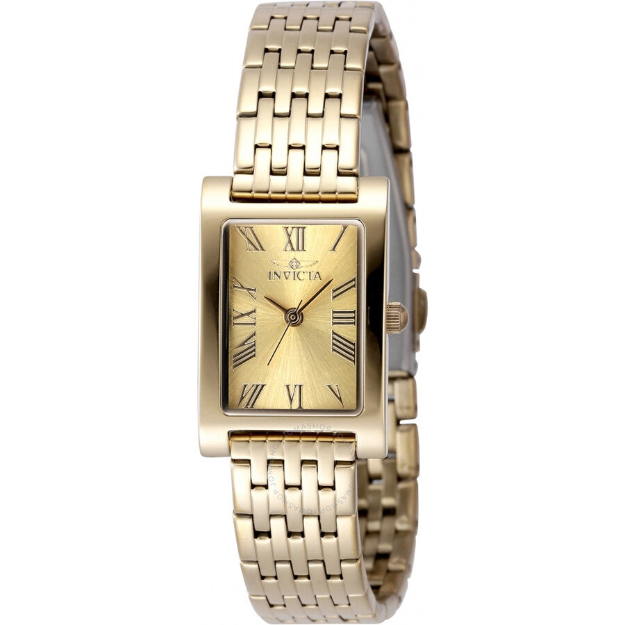 Invicta Angel Quartz Gold Dial Ladies Watch 48143 - The Watches Men & Co