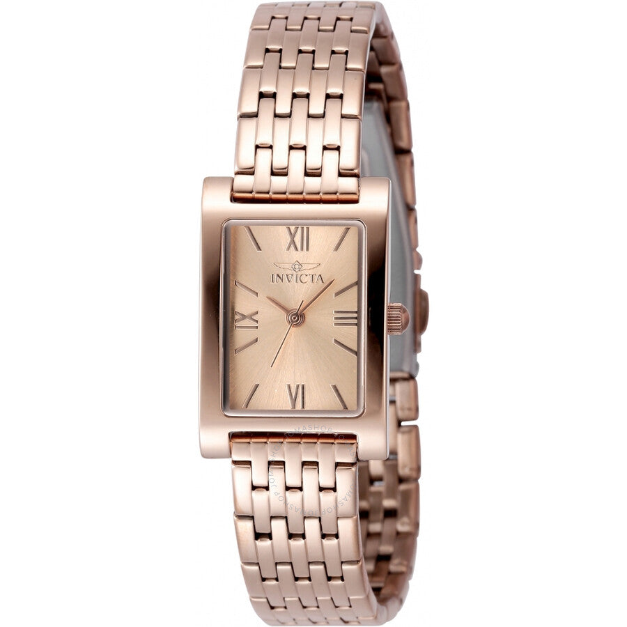 Invicta Angel Quartz Rose Gold Dial Ladies Watch 48149 - The Watches Men & Co