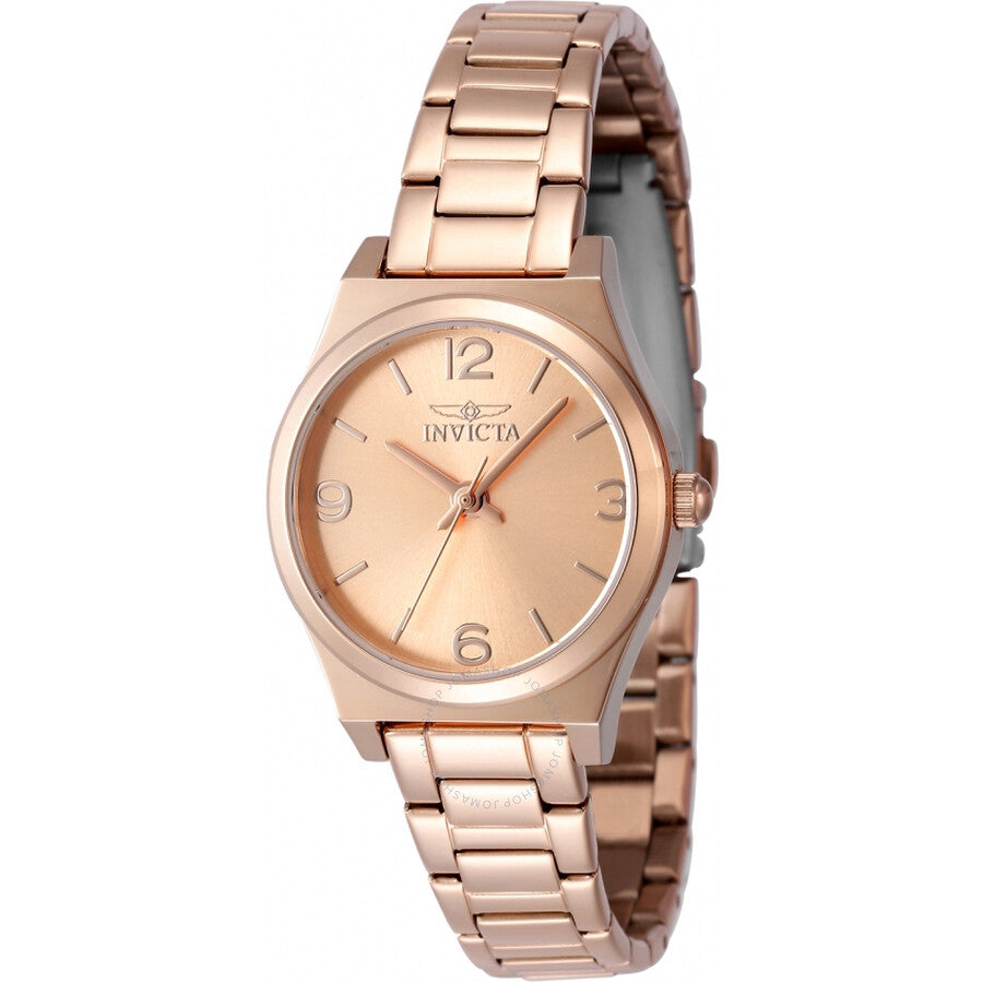 Invicta Angel Quartz Rose Gold Dial Ladies Watch 48248 - The Watches Men & Co