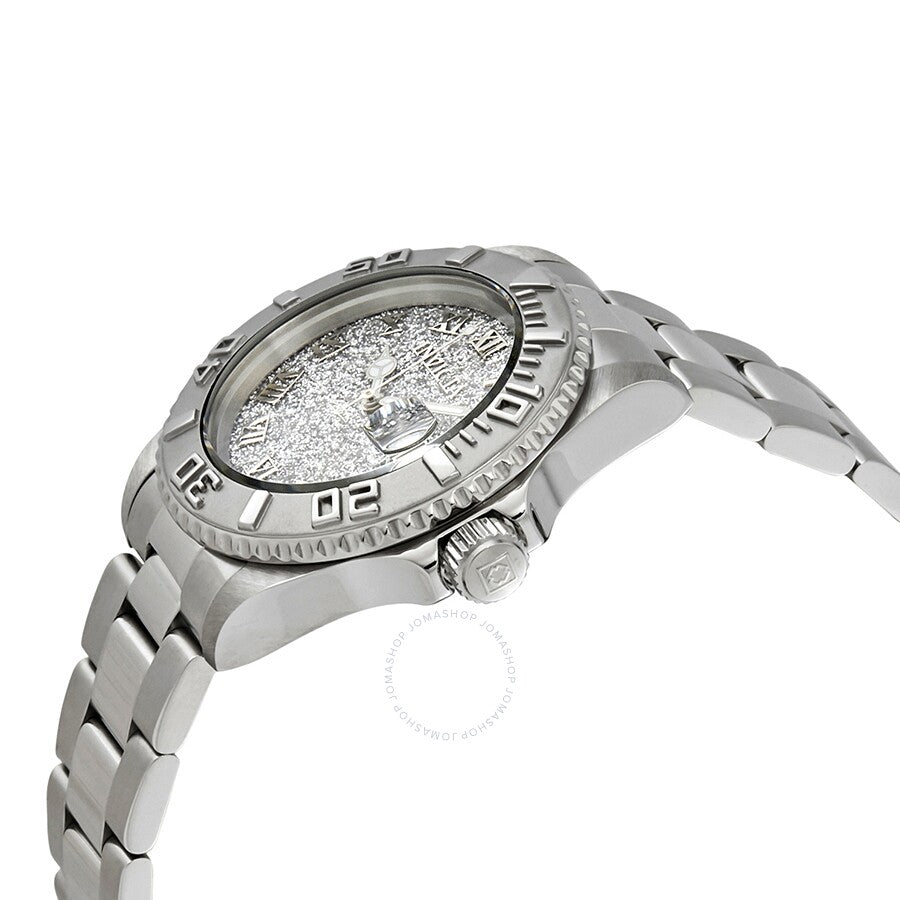 Invicta Angel Silver Glitter Dial Stainless Steel Ladies Watch 22706