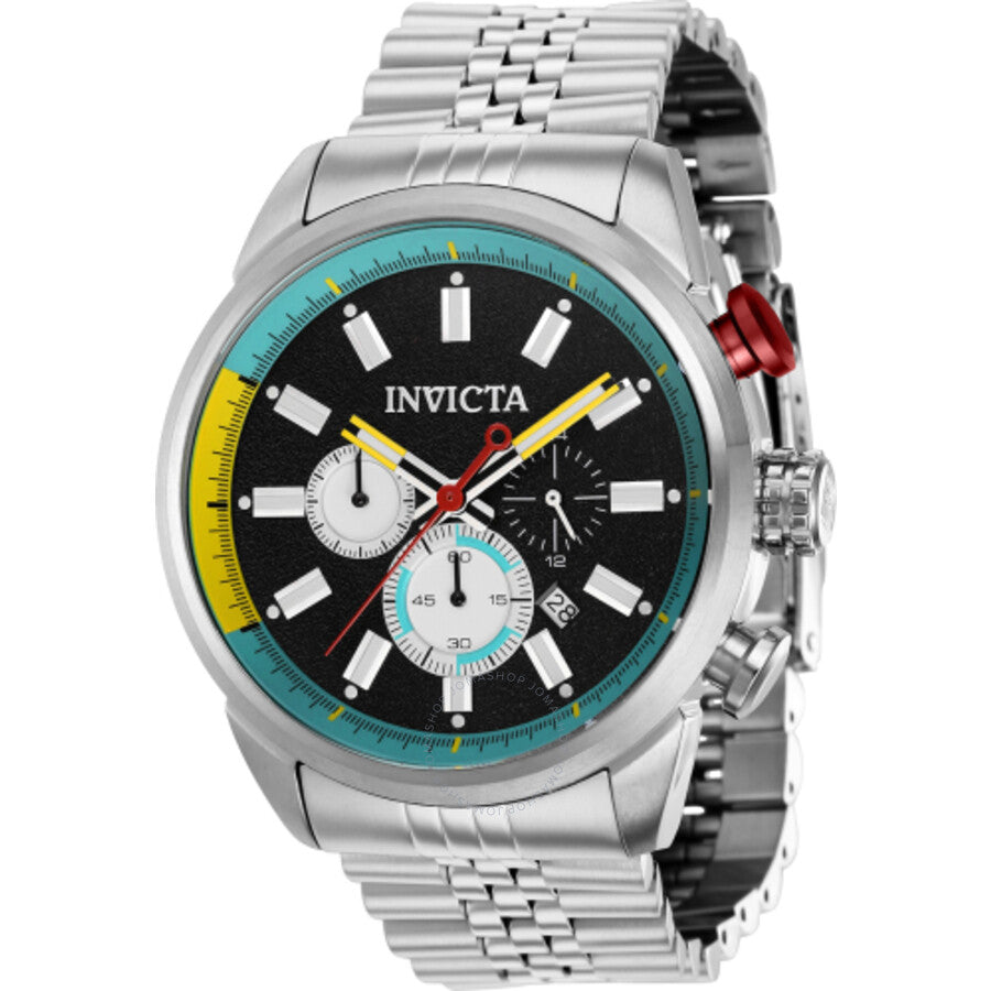 Invicta Aviator Chronograph Quartz Black Dial Men's Watch 39944 - The Watches Men & Co