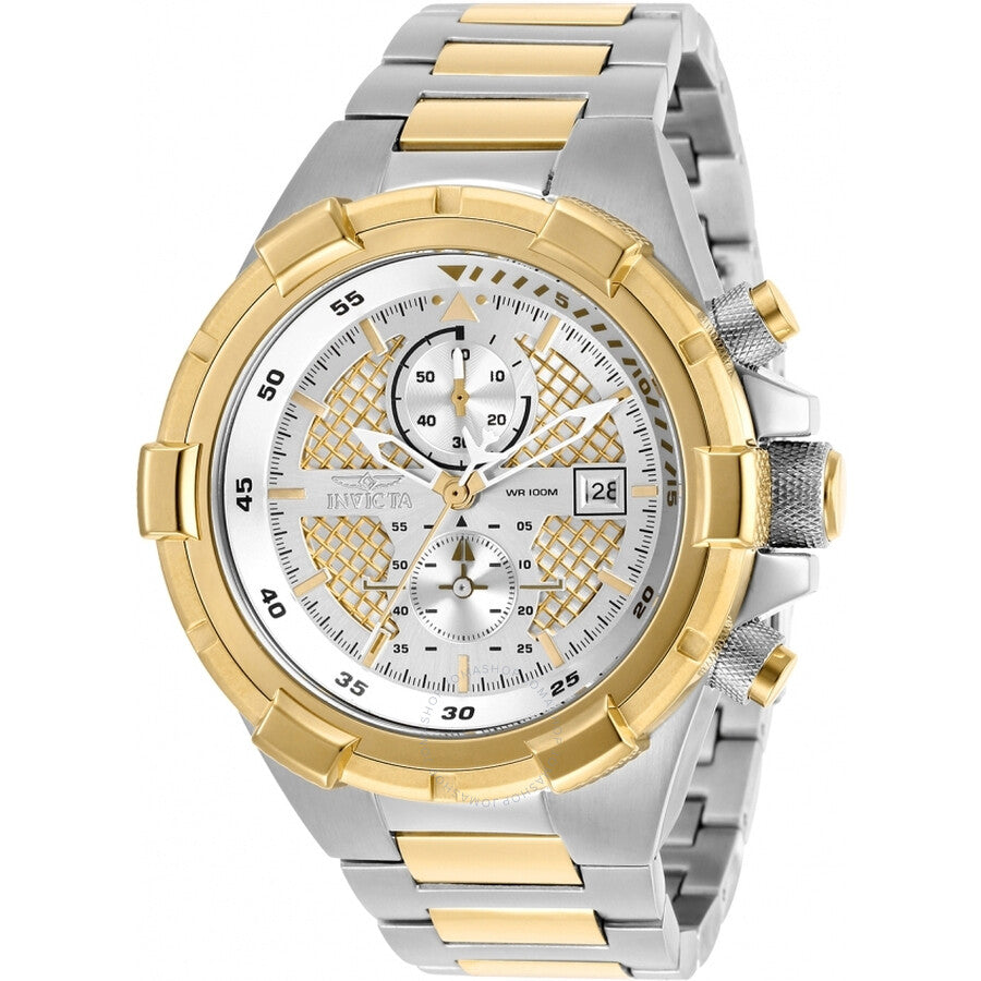 Invicta Aviator Chronograph Quartz Silver Dial Men's Watch 28120