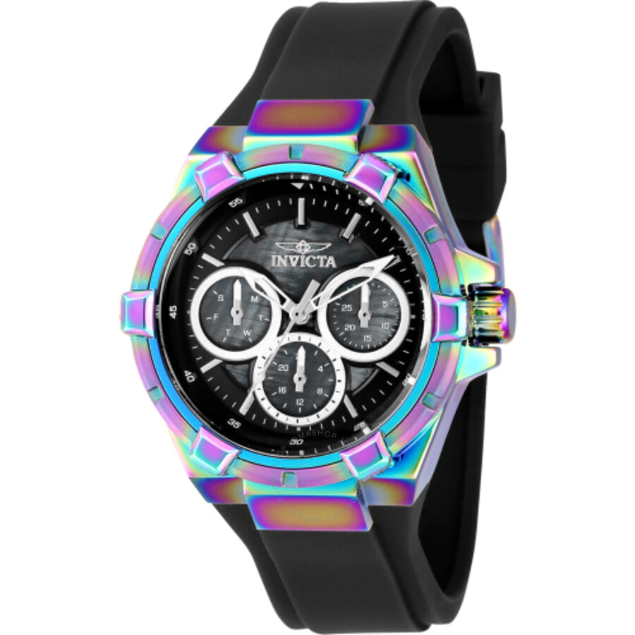 Invicta Aviator GMT Quartz Black Dial Ladies Watch 37309 - The Watches Men & Co