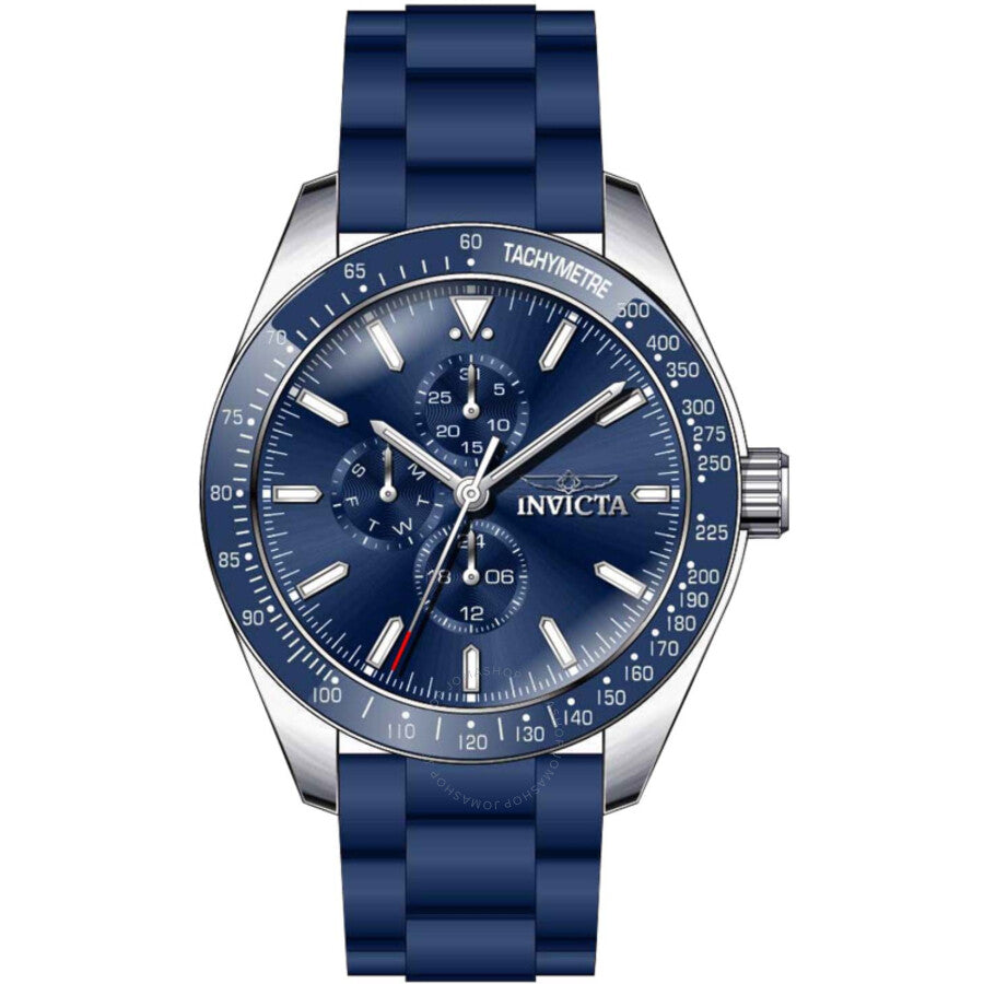 Invicta Aviator Quartz Blue Dial Men's Watch 38401 - The Watches Men & Co