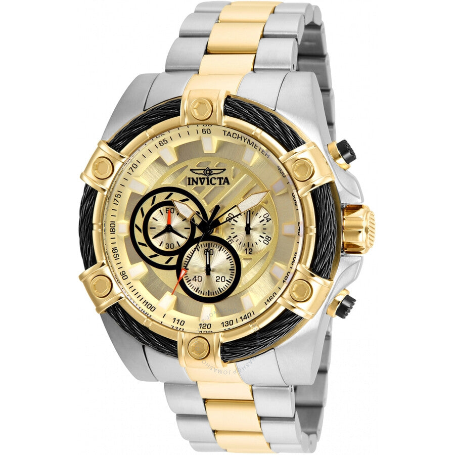 Invicta Bolt Chronograph Gold Dial Men's Watch 25518