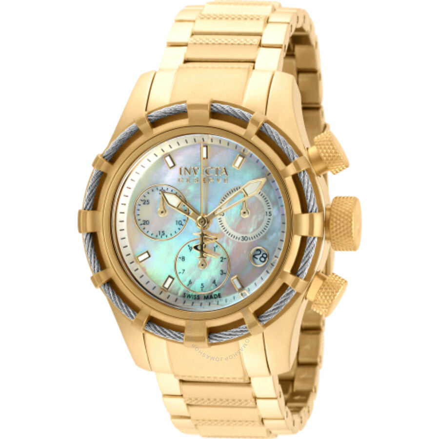 Invicta Bolt Chronograph Quartz White Dial Ladies Watch 90011 - The Watches Men & Co