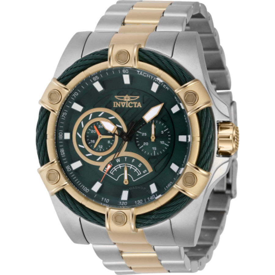 Invicta Bolt GMT Quartz Green Dial Men's Watch 46870 - The Watches Men & Co