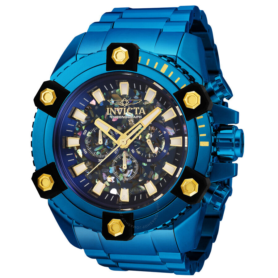 Invicta Coalition Forces Chronograph Quartz Blue Dial Men's Watch 35977 - The Watches Men & Co