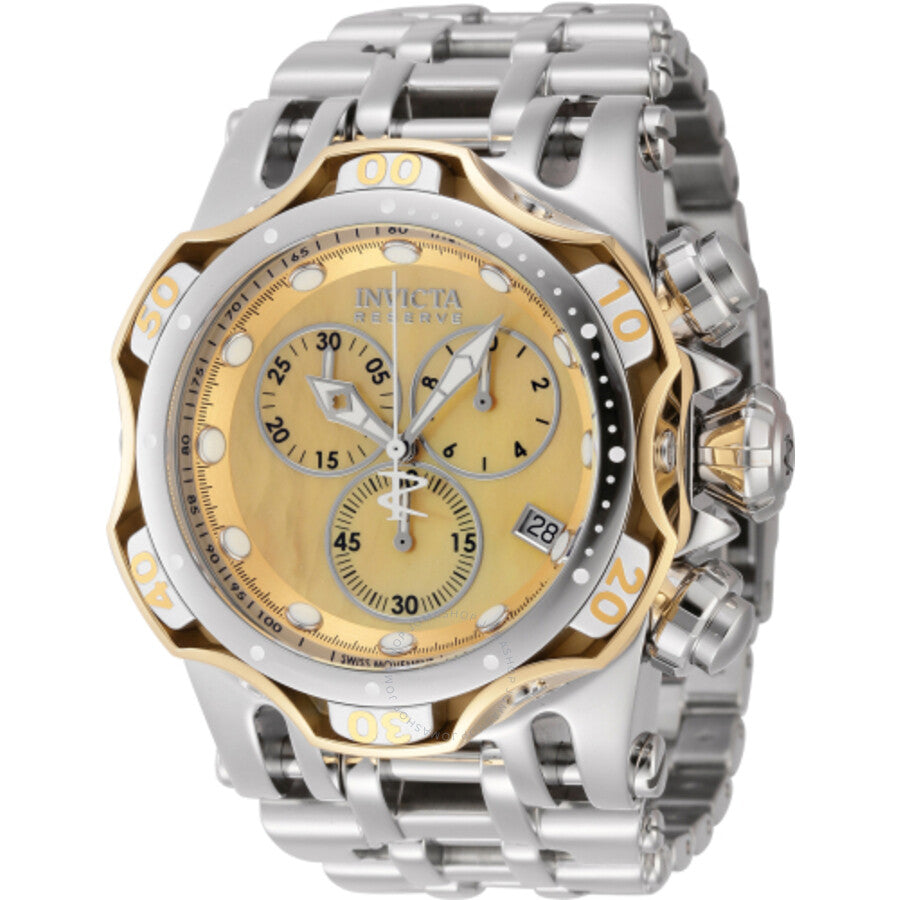 Invicta Fusion Chronograph Quartz Gold Dial Men's Watch 45655 - The Watches Men & Co