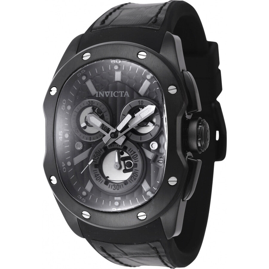 Invicta Lupah Revolution 2.0 Chronograph Quartz Black Dial Men's Watch 45440 - The Watches Men & Co