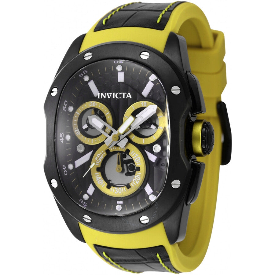 Invicta Lupah Revolution 2.0 Chronograph Quartz Black Dial Men's Watch 45439 - The Watches Men & Co