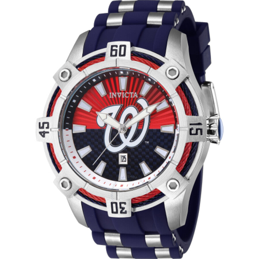 Invicta MLB Washington Nationals Quartz Men's Watch 43299 - The Watches Men & Co