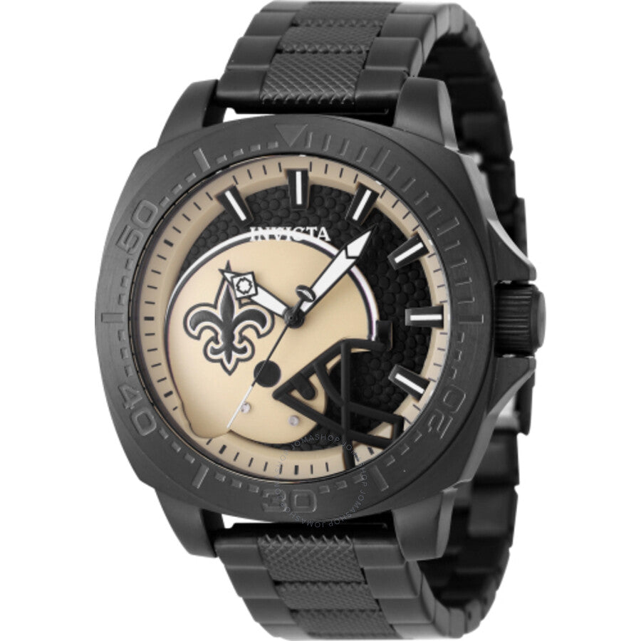 Invicta NFL New Orleans Saints Quartz Men's Watch 47880 - The Watches Men & Co