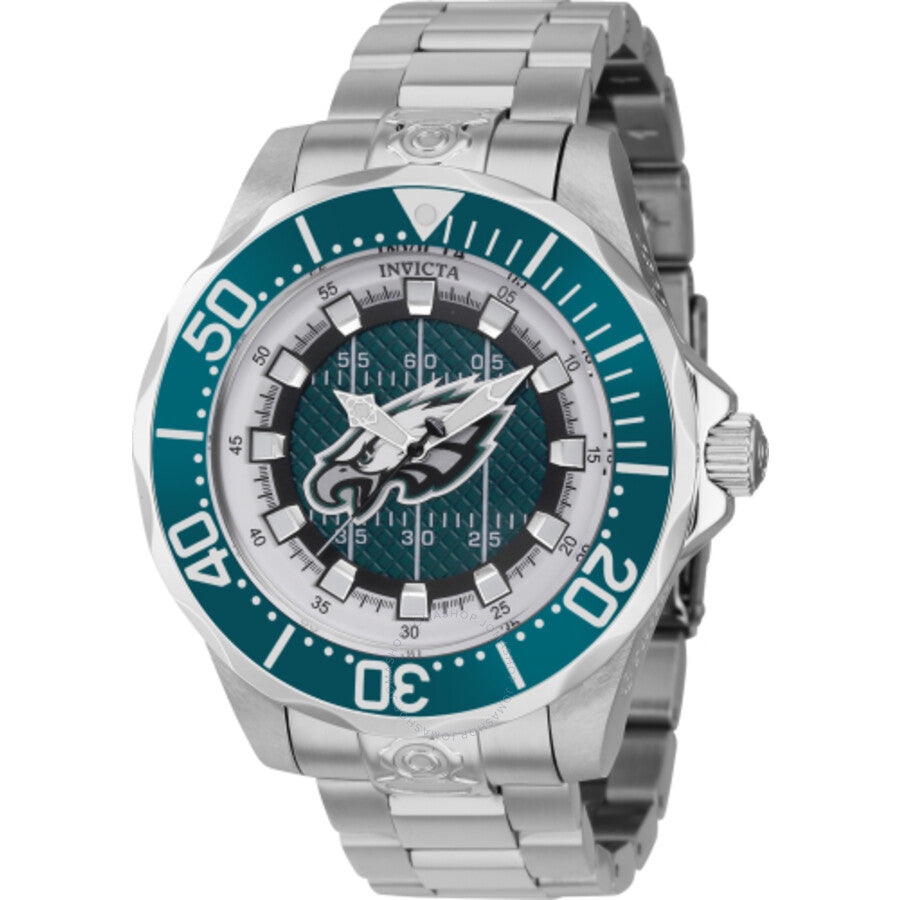 Invicta NFL Philadelphia Eagles Green Dial Men's Watch 42119 - The Watches Men & Co